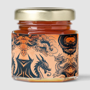 The Dragons War Orange Skies Honey Jar Favors