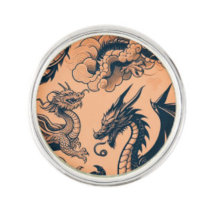 The Dragons War Orange Skies Lapel Pin