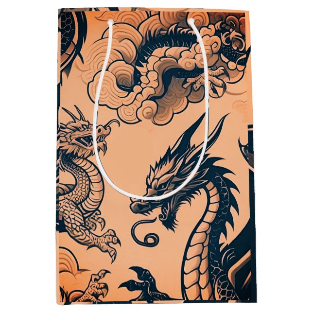 The Dragons War Orange Skies Medium Gift Bag (Front)