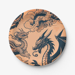 The Dragons War Orange Skies Paper Plates