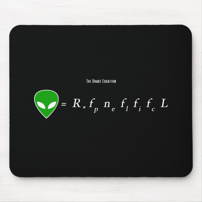 The Drake Equation Mouse Pad (Front)