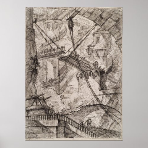 The Drawbridge Giovanni Battista Piranesi Poster