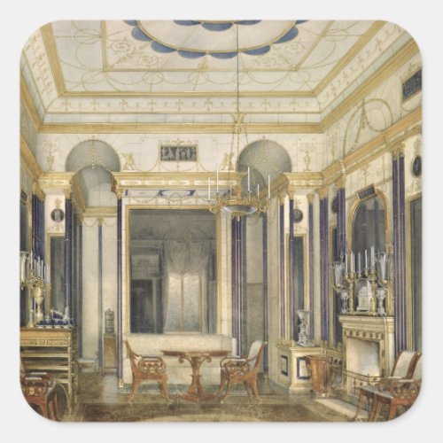 The Drawing Room of the Empress Maria Square Sticker