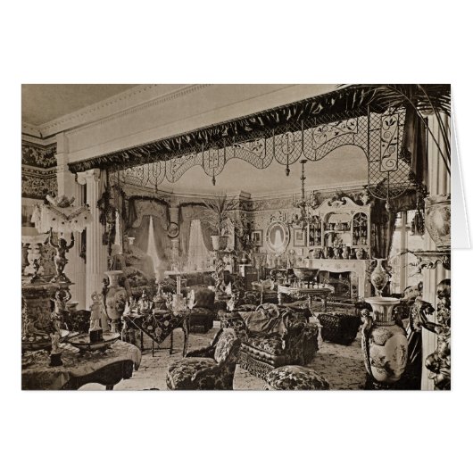 The Drawing Room, Wickham Hall, Kent, 1897 Cards (Front Horizontal)
