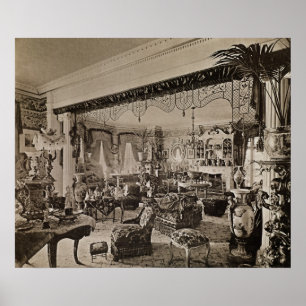 The Drawing Room, Wickham Hall, Kent, 1897 Poster