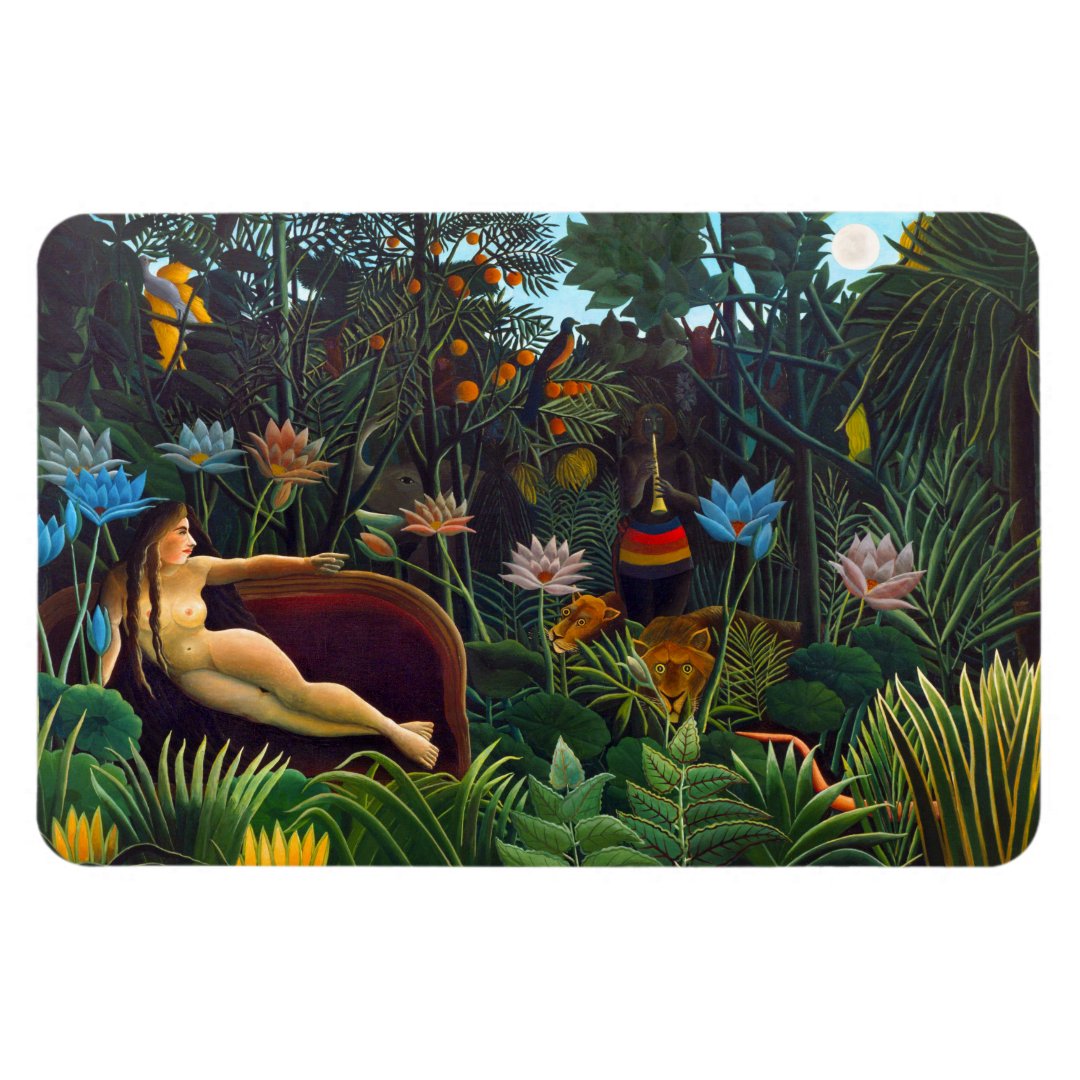 The dream (1910) by French painter Henri Rousseau. Magnet