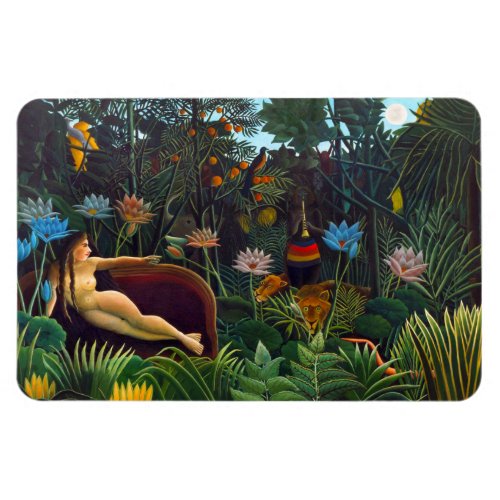 The dream 1910 by French painter Henri Rousseau Magnet