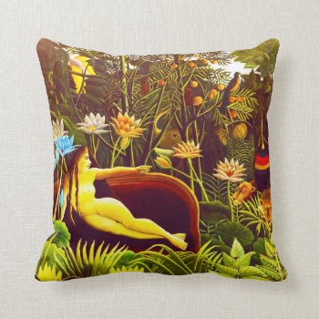 The Dream  By Henri Rousseau Throw Pillow by GalleryGifts at Zazzle