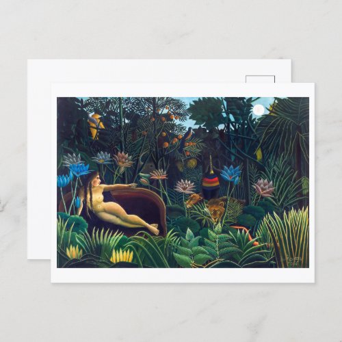 The Dream  Henri Rousseau  Postcard