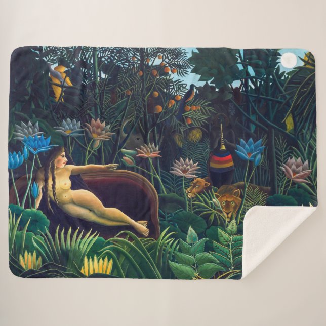 The Dream | Henri Rousseau | Sherpa Blanket (Front (Horizontal))