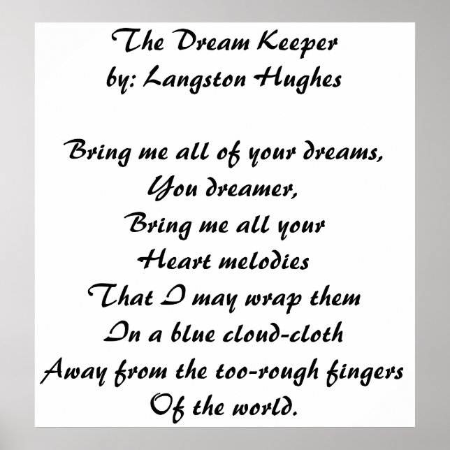 The Dream Keeper Poster (Front)