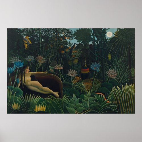 The Dream Le Reve Exotique by Henri Rousseau Poster