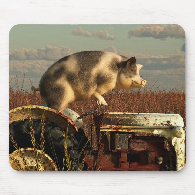 The Dream of a Pig Mouse Pad (Front)