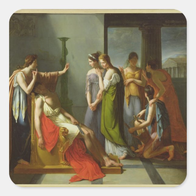 The Dream of Orestes Square Sticker (Front)