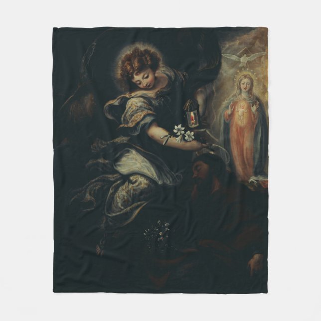 The Dream of Saint Joseph Fleece Blanket (Front)
