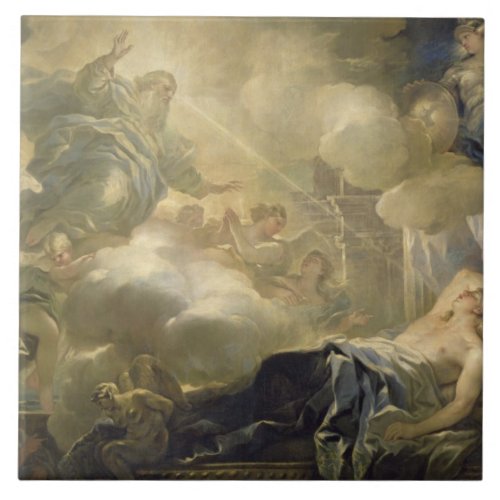 The Dream of Solomon c1693 oil on canvas Tile