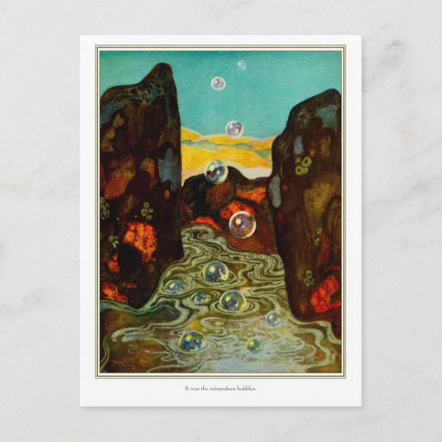 The Dreamer of Dreams: Miraculous Bubbles Postcard (Front)