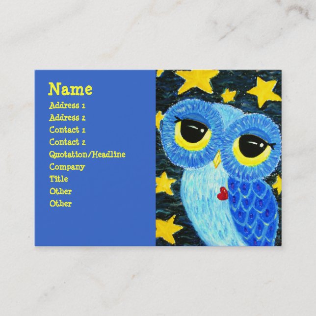 The Dreamer Owl Business Card (Front)