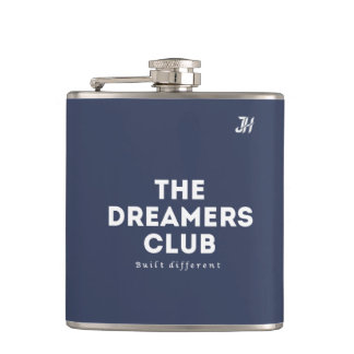 The Dreamers Club: Sleek Cyberpunk Metal Flask