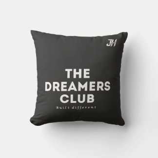 The Dreamers Club: Surreal Cyberpunk Decorative Th Throw Pillow