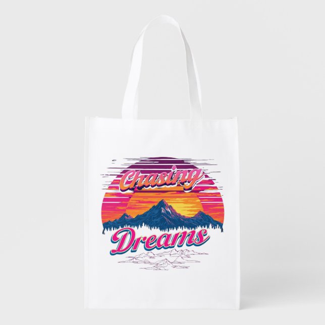 The Dreamer's Landscape Grocery Bag (Front)