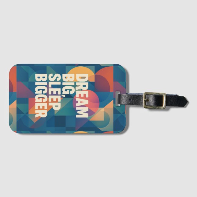 The Dreamer's Motto Luggage Tag (Front Horizontal)