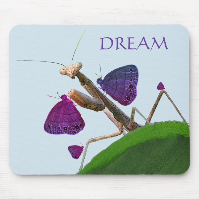 The Dreaming Mantis Mouse Pad (Front)