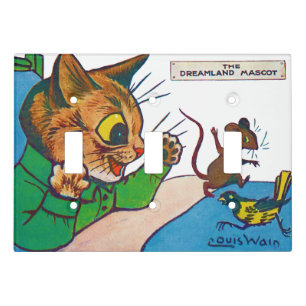 The Dreamland Mascot, Louis Wain Light Switch Cover