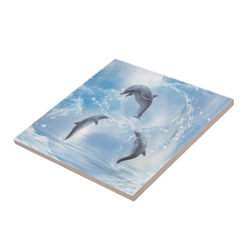 The Dreams Of Dolphins Tile