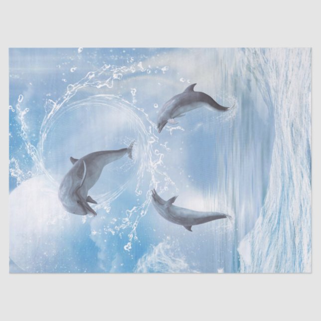 The Dreams Of Dolphins Tissue Paper (Front)