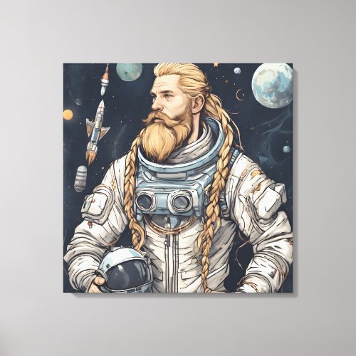 The Dreamy Astronaut Canvas Print