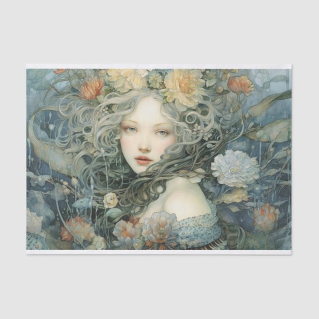 The Drenched Flowers Tissue Paper (Front)