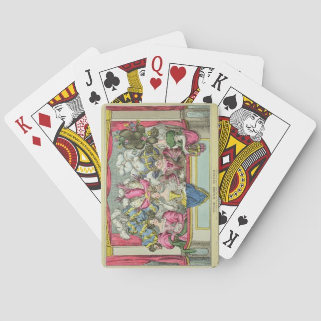 The Dress Circle, published by Thomas McLean, Lond Poker Cards (Back)
