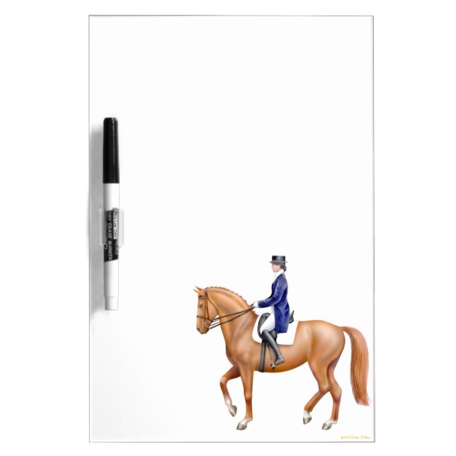 The Dressage Horse Dry Erase Board (Front)
