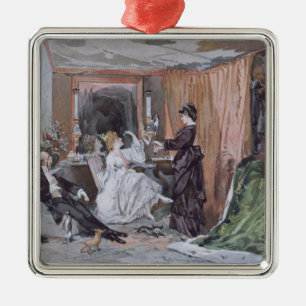 The Dressing Room of Hortense Schneider Metal Ornament