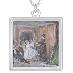 The Dressing Room of Hortense Schneider Silver Plated Necklace