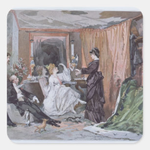 The Dressing Room of Hortense Schneider Square Sticker