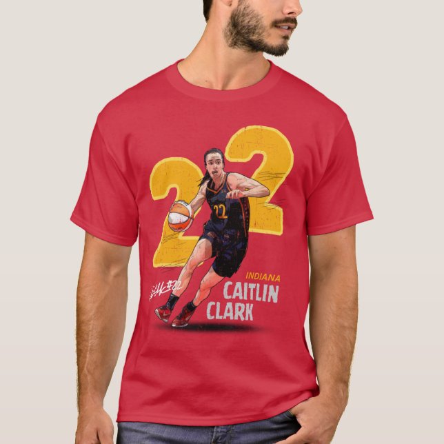 the dribble ball pose with 22 background T-Shirt (Front)