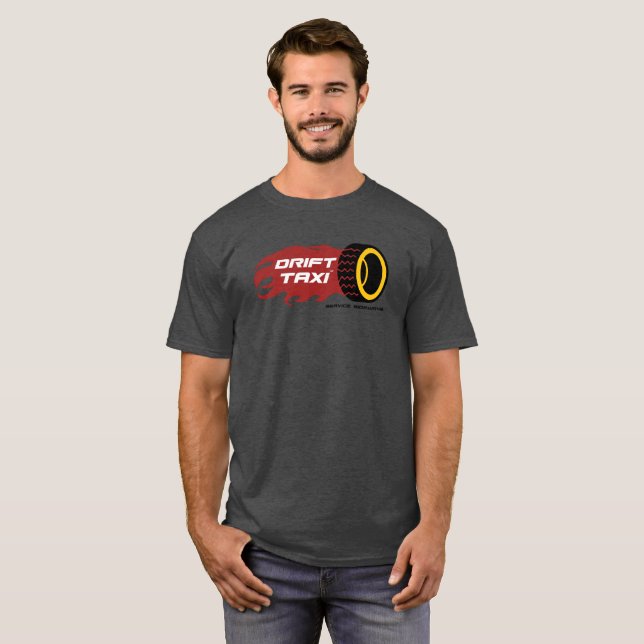 The Drift Taxi Dark Tee (Front Full)
