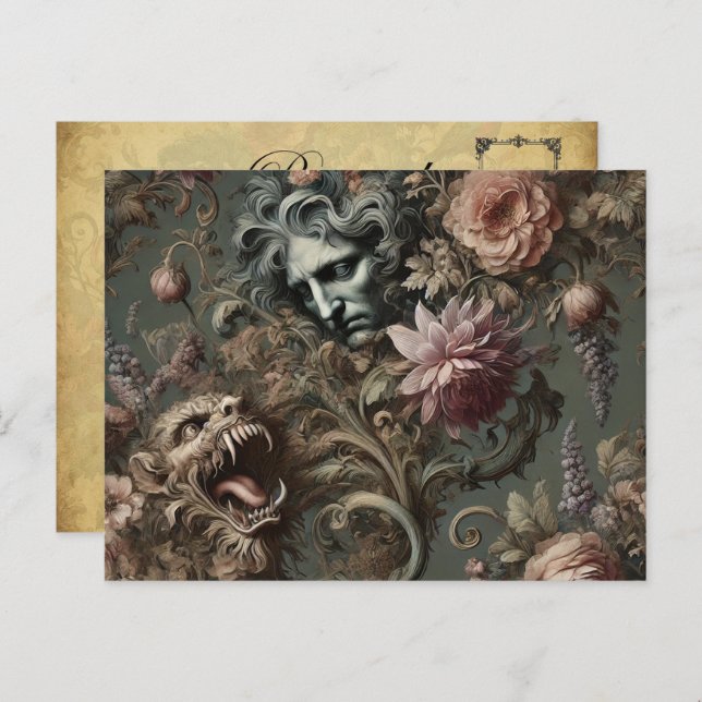 The Driftkeeper’s Paradox – Gothic Mythic  Holiday Postcard (Front/Back)