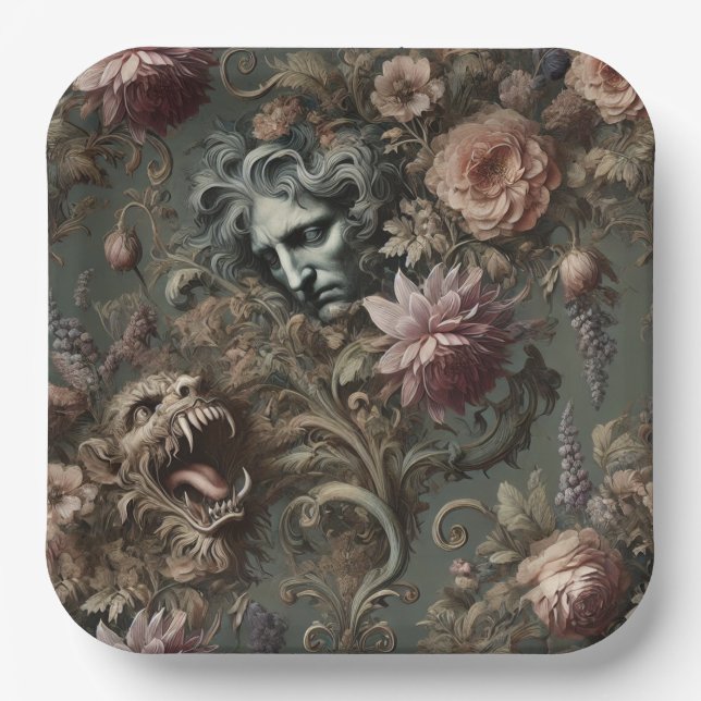 The Driftkeeper’s Paradox – Gothic Mythic  Paper Plates (Front)