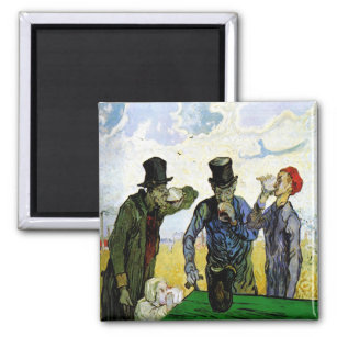 The Drinkers by Vincent van Gogh 1890 Magnet
