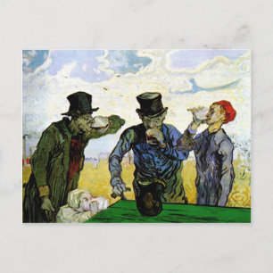 The Drinkers by Vincent van Gogh 1890 Postcard