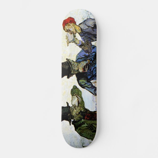 The Drinkers by Vincent van Gogh 1890 Skateboard Deck (Front)