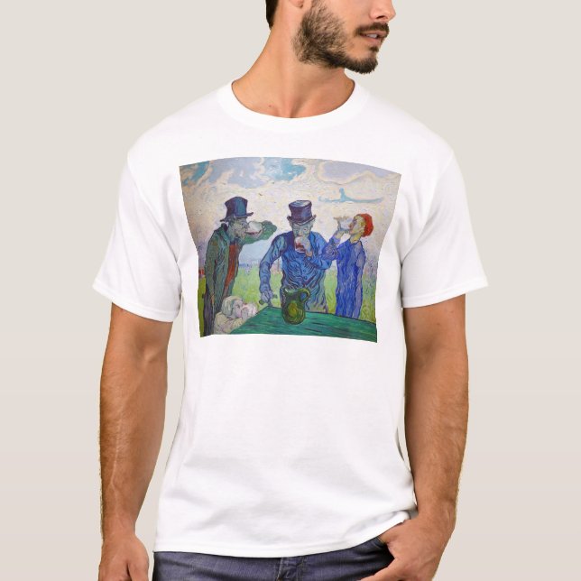 The Drinkers by Vincent van Gogh (1890) T-Shirt (Front)