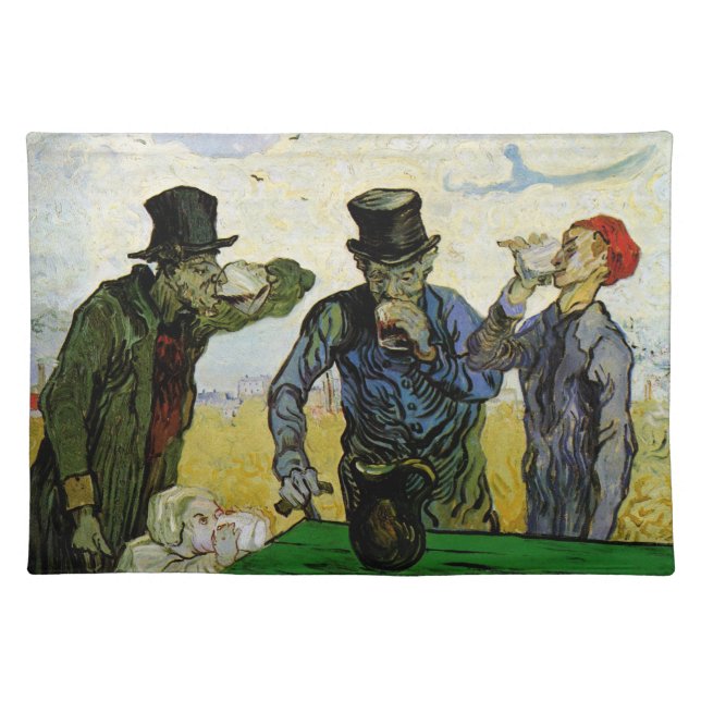 The Drinkers by Vincent van Gogh Cloth Placemat (Front)