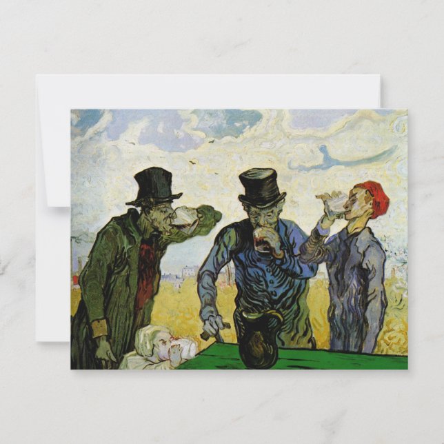 The Drinkers by Vincent van Gogh Invitation (Front)
