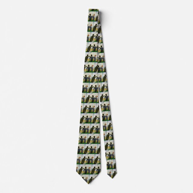 The Drinkers by Vincent van Gogh Neck Tie (Front)