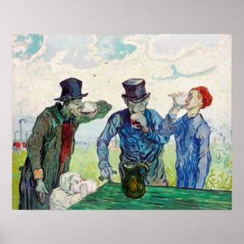 The Drinkers By Vincent Van Gogh Poster by Amazing_Posters at Zazzle