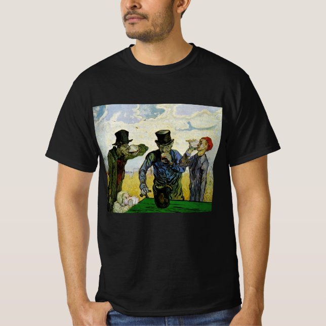 The Drinkers by Vincent van Gogh T-Shirt (Front)